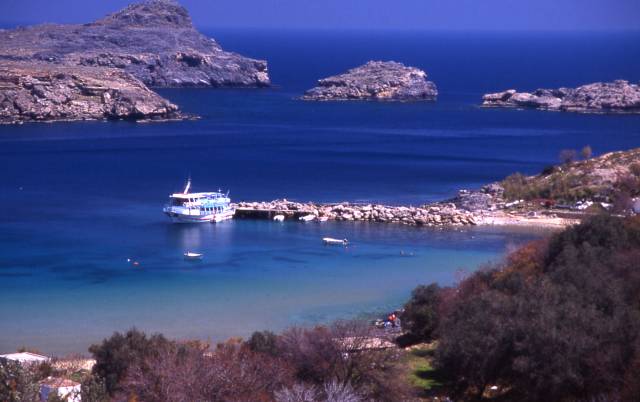 view of water from the Acropolis